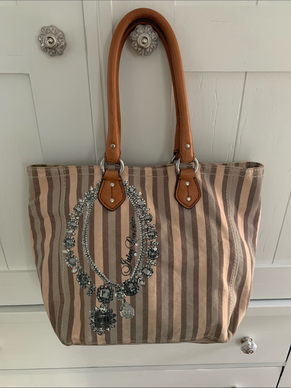 Juicy Couture Canvas & Leather Bag - GUC